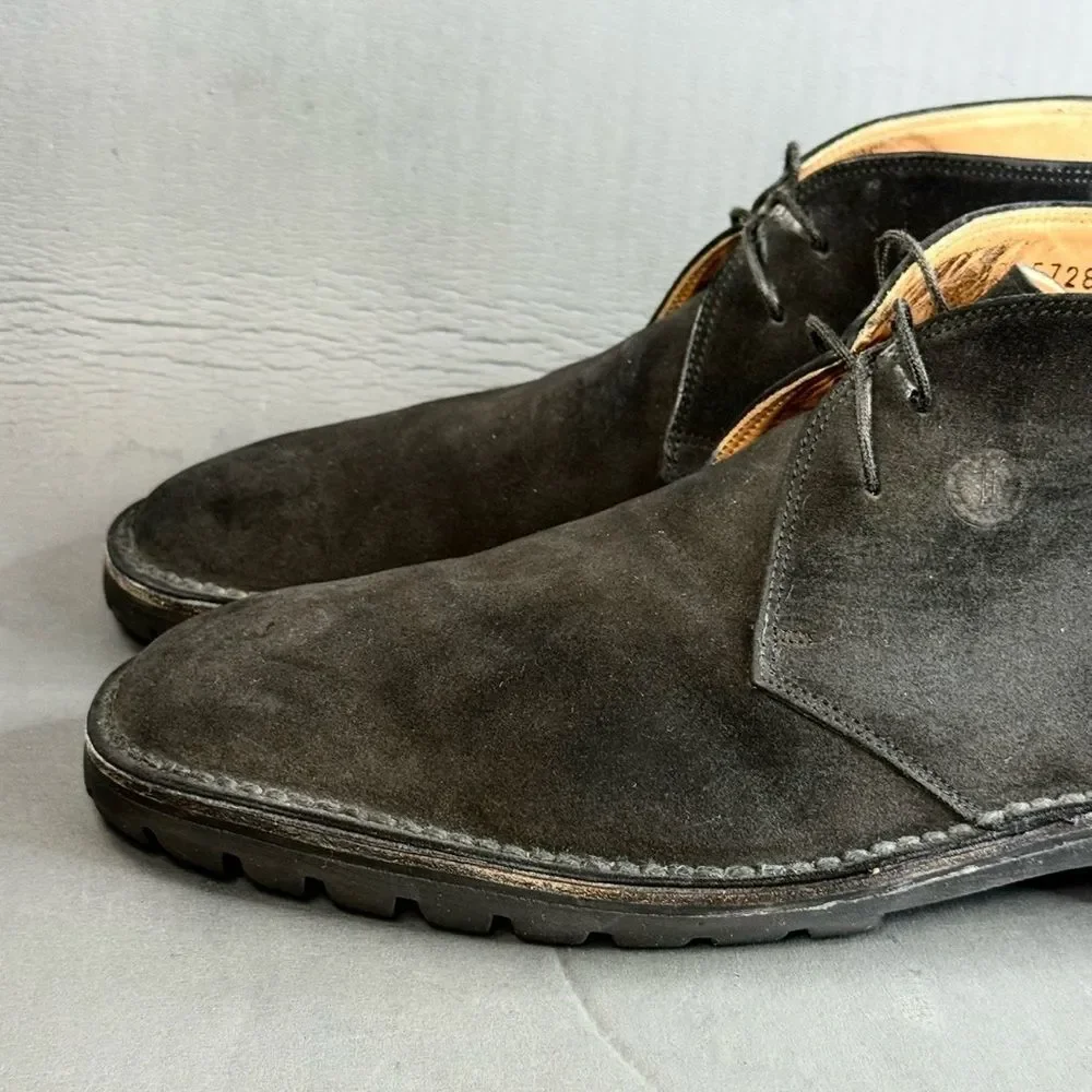 Salvatore Ferragamo black suede chukka boot shoes men’s size 12